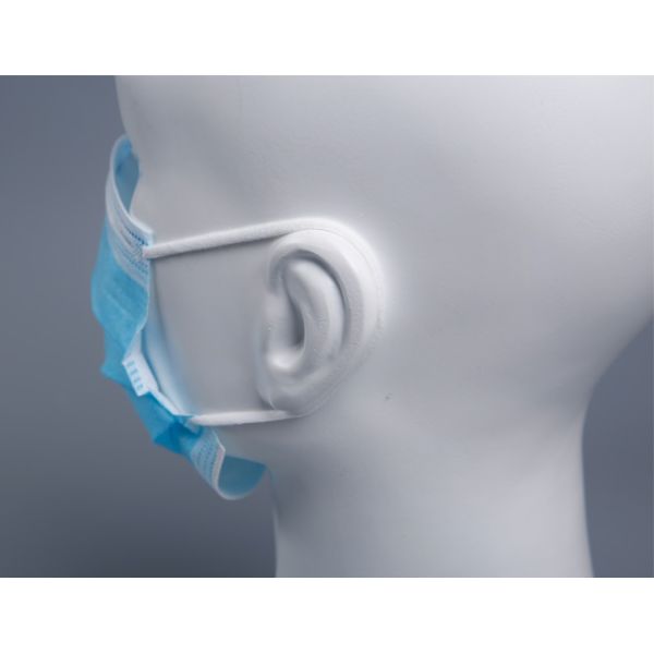 None Sterile Type 3 Ply Non Woven Anti Pollution Earloop Face Mask