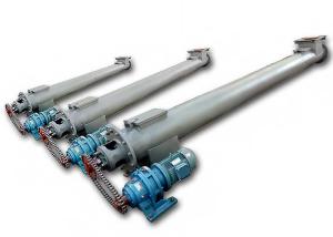 China Cargo Unloading Auger Screw Conveyor Fixed Casing Small Cross Section Size wholesale