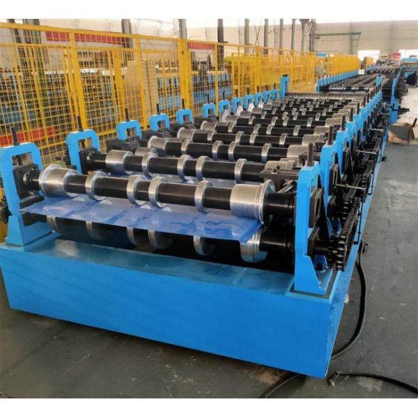 5.5kw High Speed Rib Metal Panel Roll Forming Machine 15-20m/Min Fully Automatic For Steel Construction