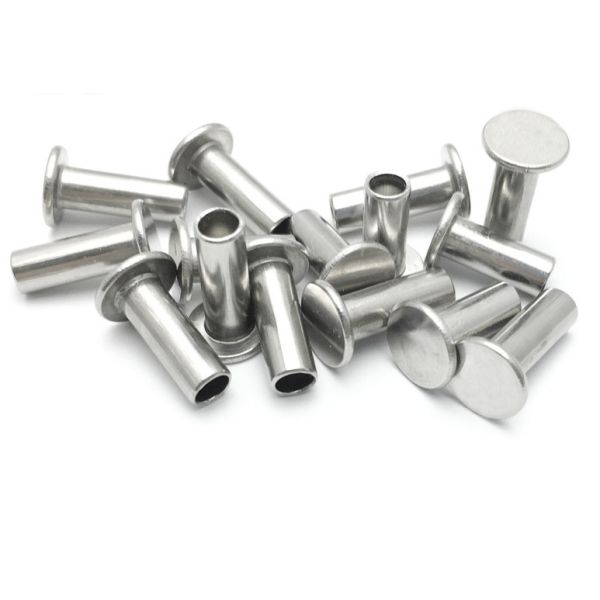 Countersunk Flat Head Stainless Steel Semi Tubular Rivet , Flush Mount Head Rivet