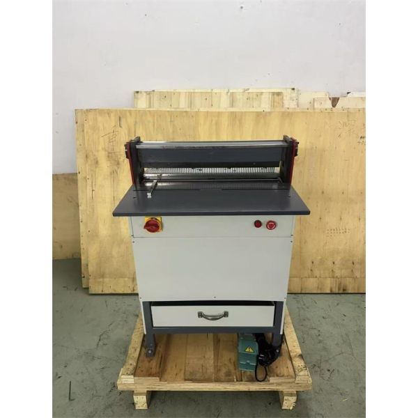 Super600G Semi Automatic Wall Calender Hole Punching Machine And Double Wire O Closing Machine Equipment
