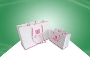 China White Paper Shopping Bag Packaging Boxes With Offset Printing wholesale