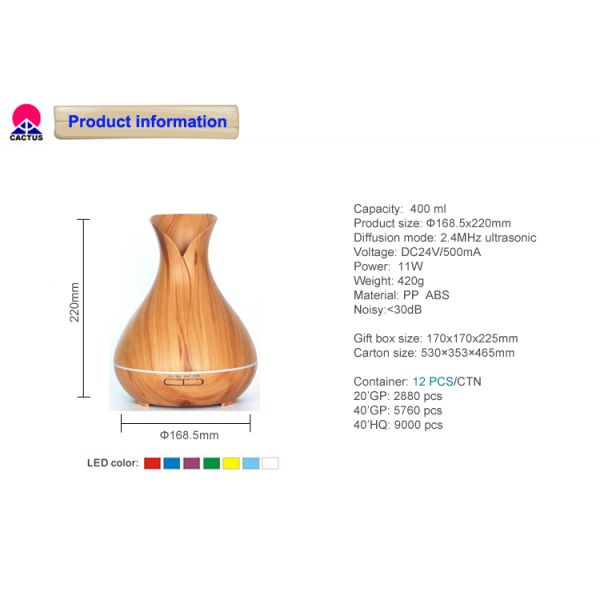 Battery Charging Usb Aromatherapy Spray Diffuser 50ml/H 11W