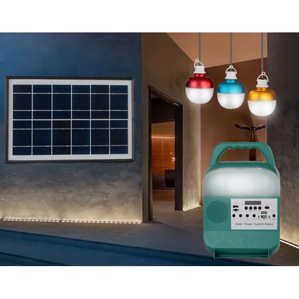 API ISO 8000mah Solar Powered LED Outdoor Lights With Bluetooth