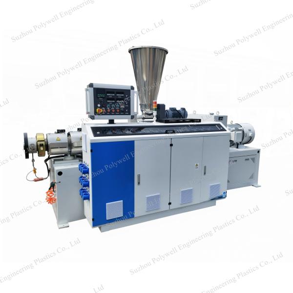 Quality 65mm Plastic Twin Screw Extruder PVC UPVC CPVC Pipe Production Line With Customized for sale