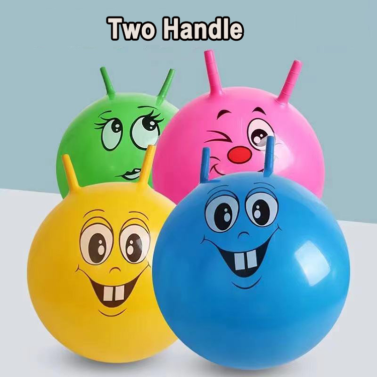 Unisex Ride Toys Kids Bouncy Hopper Jumping Inflatable Bouncer Ball