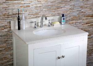 China 36 Inch Artificial  Granite Vanity Tops , Cultured Marble Vanity Tops For Hotel wholesale