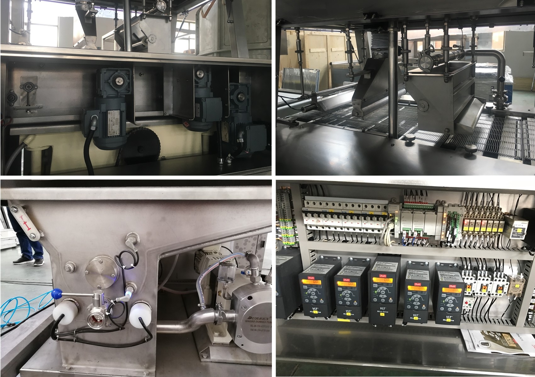 Food Grade 304SS Chocolate Enrobers With Level Sensors And Cooling Tunnel