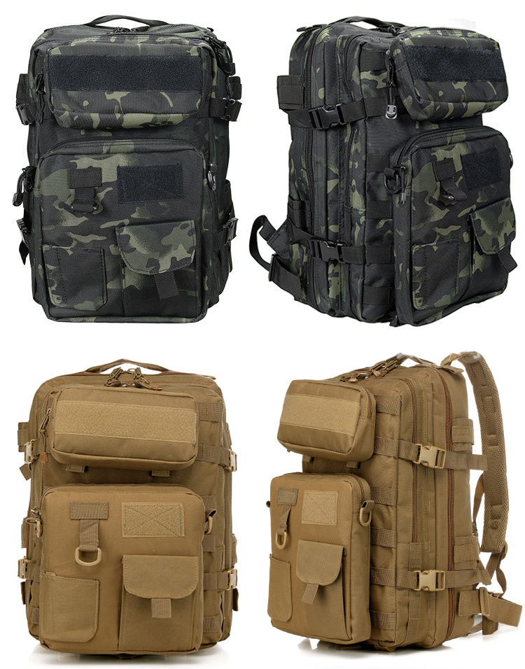 40L Black Waterproof Customized Backpack for Soft Handle Outdoor Beach Activities