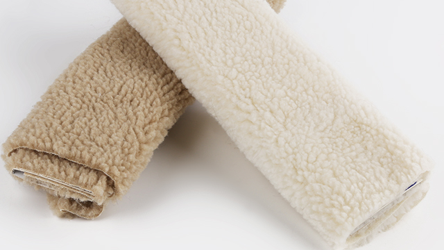 Cozy 100% Polyester Sherpa Fur Fabric for Jacket Lining or Baby Garments Free Samples