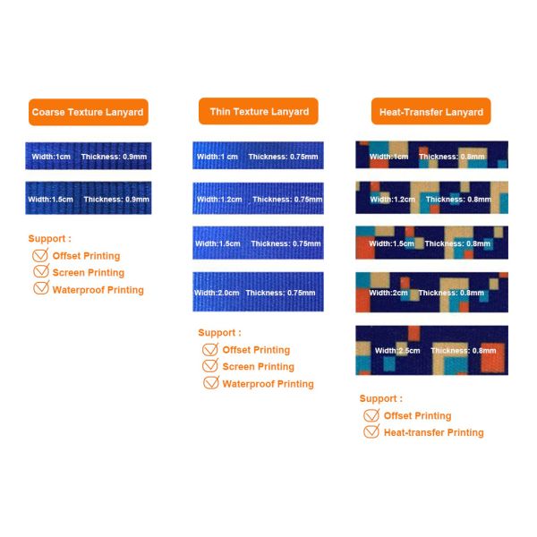 Office 90*15mm Flat Polyester Custom Single Sublimation Lanyards For Personalization