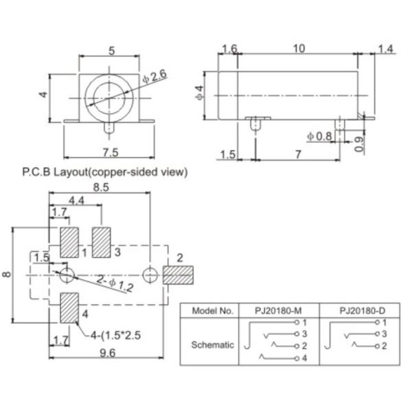 Waterproof 3.5 Mm Audio Jack ISO9001 Approved 5000 cycles Bronze Material