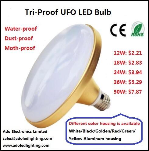 Quality Tri-Proof UFO LED Bulb CRI80 36w 28w 18w UFO LED Lamp Flying Saucer Lamp for sale
