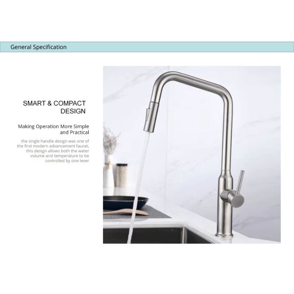 Sus304 Stainless Steel Kitchen Sink Faucets