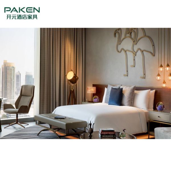 China Natural Texture E1 Grade Plywood Luxury Hotel Bedroom Furniture wholesale