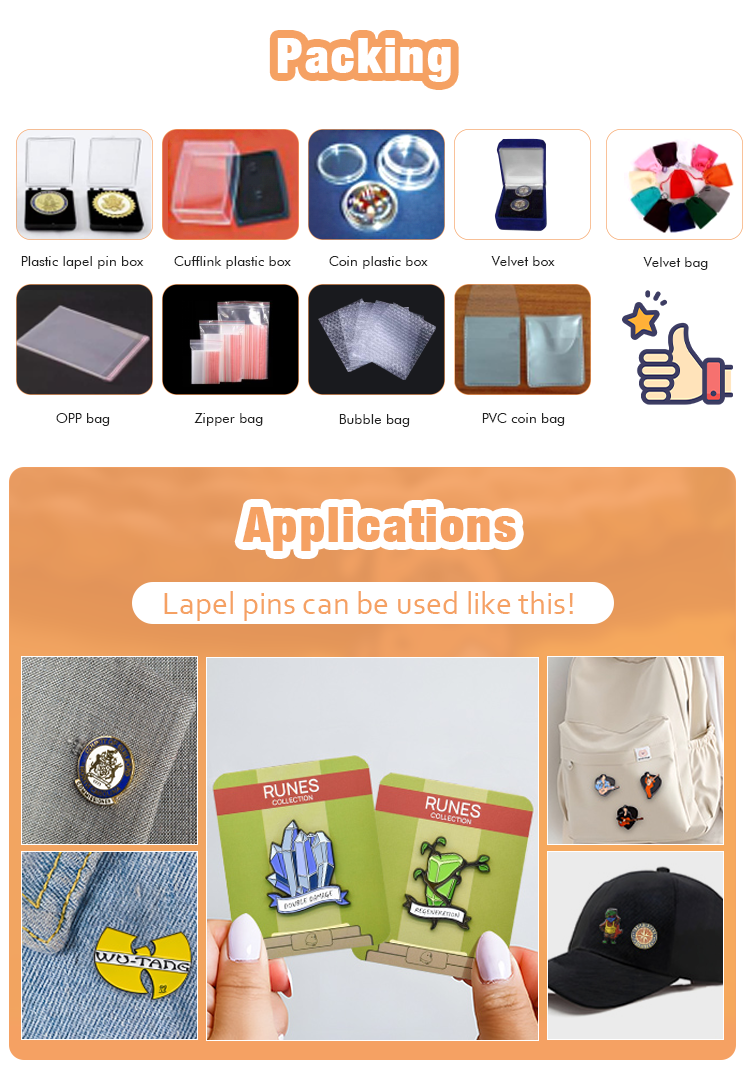 High Quality Casting Metal Crafts Rose Gold Plating Badge Pin Metal Hard Custom Enamel Pins
