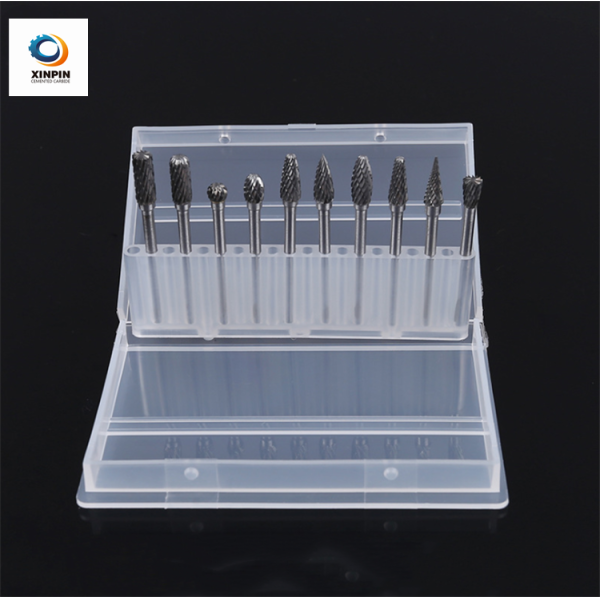 Double Flute Rotary File Color Coating Solid Carbide Burrs For High Speed Debarring Work Piece