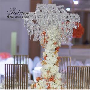 Luxury table decoration 18 arms  full crystal chandeliers candelabra for wedding centerpieces
