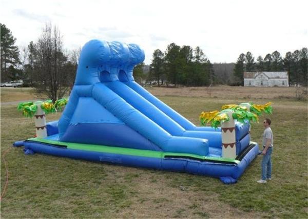 Quality PVC Tarpaulin Commercial Inflatable Slide , Renting Roaring River Slide for sale
