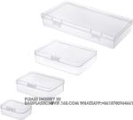 Mixed Sizes Rectangular Empty Mini Clear Plastic Organizer Storage Box