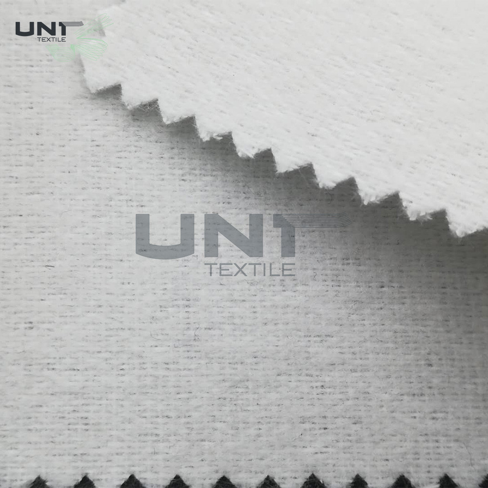 Smooth Surface Wool Tie Interlining / Necktie Interlining Double Layer Brush