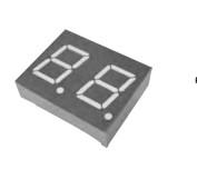 Quality 2 Digit Digital Clock 7 Segment Display 0.36 Inch THT Mounting for sale
