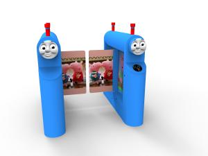 China Bidirectional Amusement Park Turnstiles Access Control System 120W wholesale