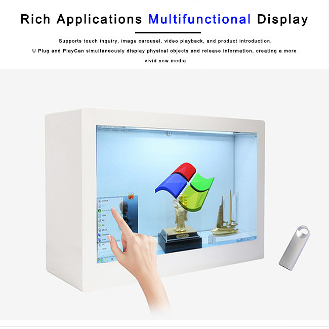 Large Transparent LCD Panel Touchscreen For Interactive Product Demos
