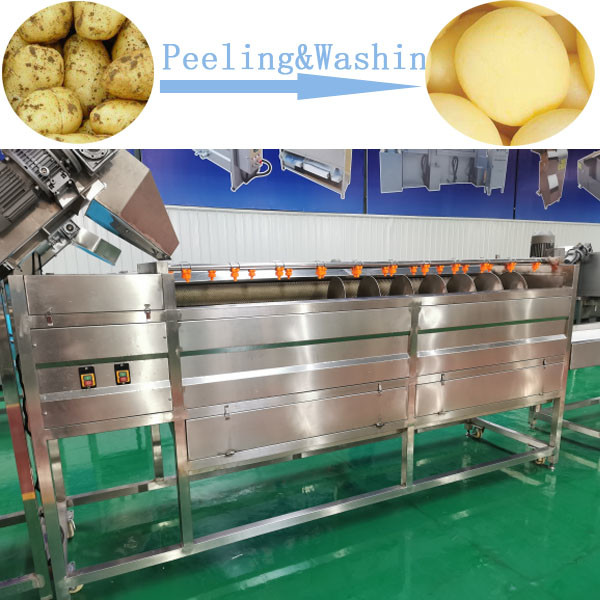 500kg/H Full Automatic Frozen French Fries Production Line Snack Food Making Line