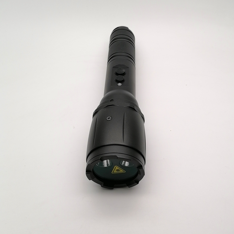 Rechargeable 520nm Laser Torch Light with Powerful LED Flashlight and Tactical Design