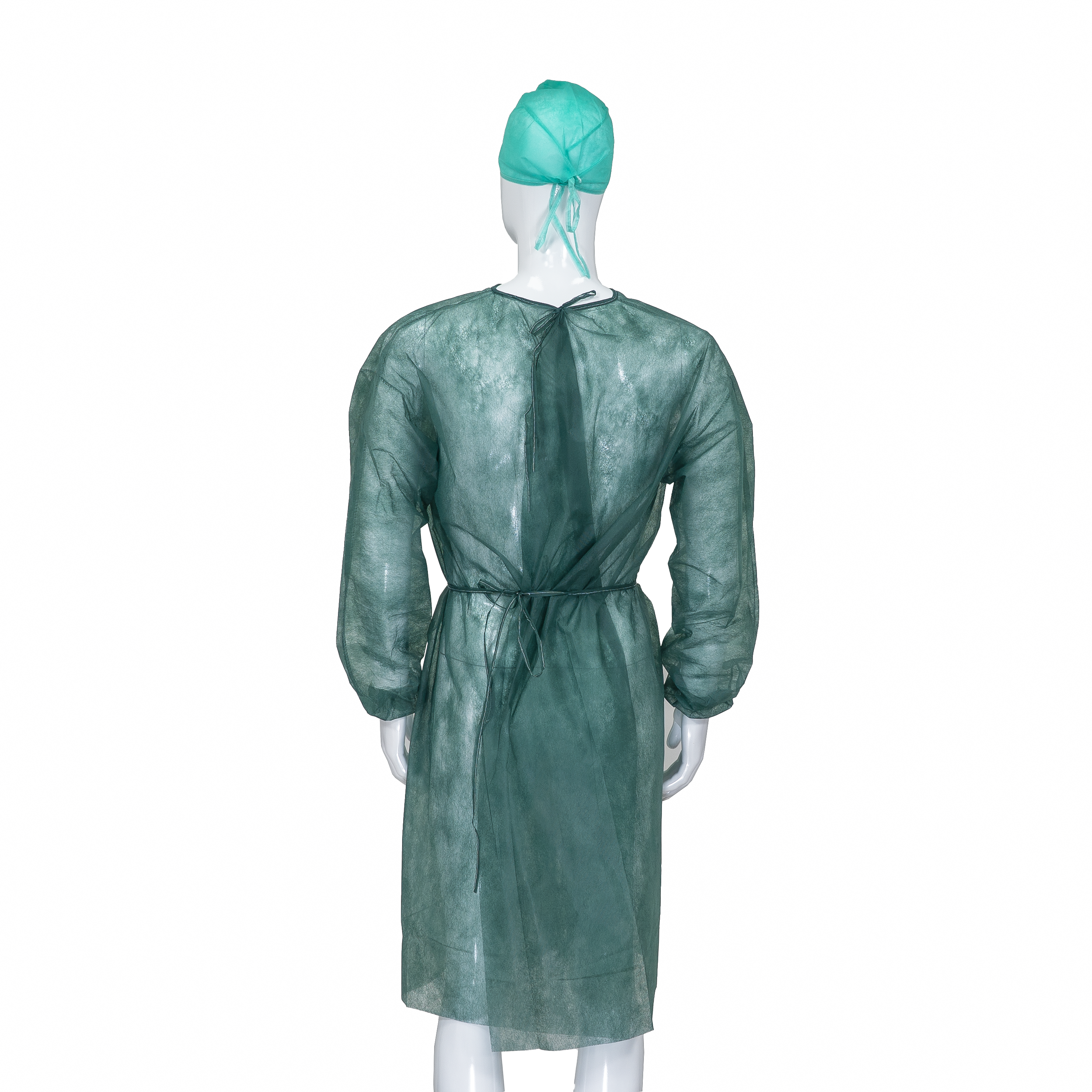Level 2 Disposable Medical PP / SMS / PP PE Isolation Gown With Elastic Knitted Wrist