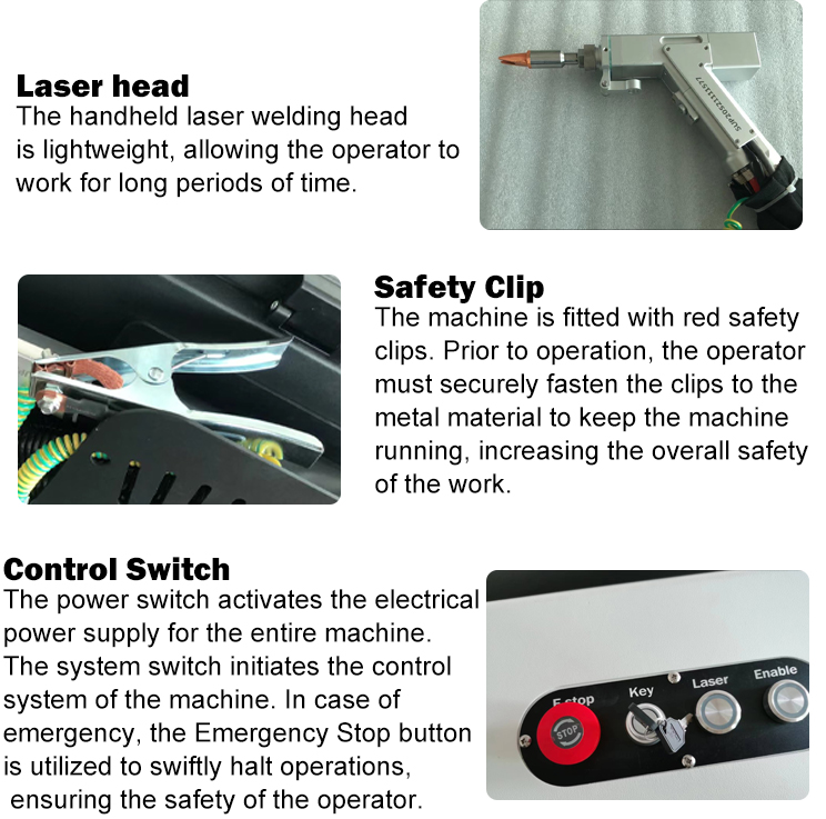 4 in 1 Laser Cleaning Welding Cutting Machine with Double Wobble Auto Wire Feeder and Handheld Laser Welder