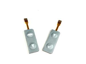 Customize Laser Cutting Membrane Switch Keypad With Plastic Film Printing Two Keys