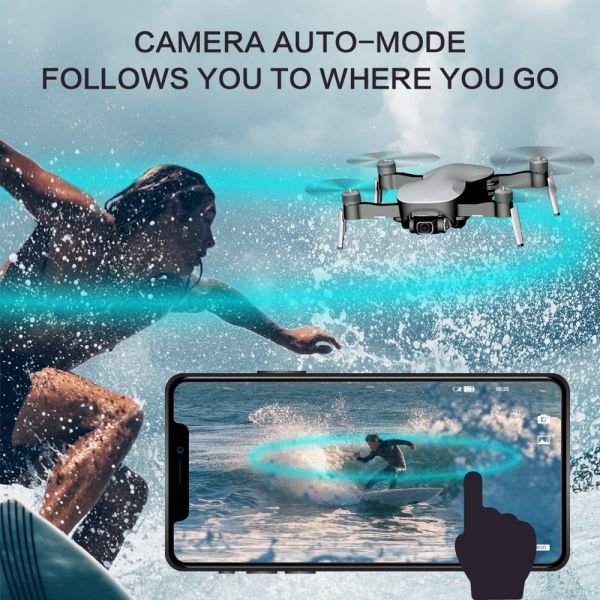 Rth Quadcopter Foldable Arms Gps Drone 4k , 90mm Width Hd Camera Drone