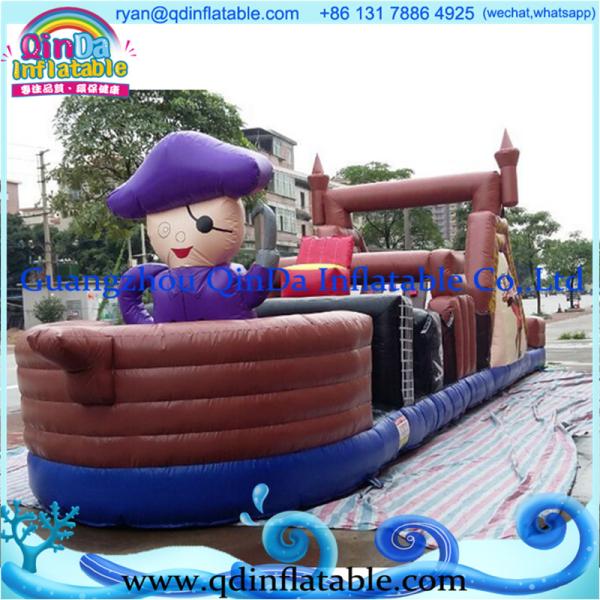 Quality Crazy Giant Inflatable Obstacle Course for sale