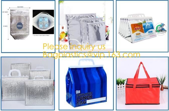 Customized logo printing insulated food delivery cooler bag,wholesale waterproof food delivery thermal bags bagplastics