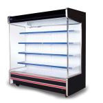 Hypermarket Multideck Open Chiller Air Curtain Cabinet Refrigerator Customized