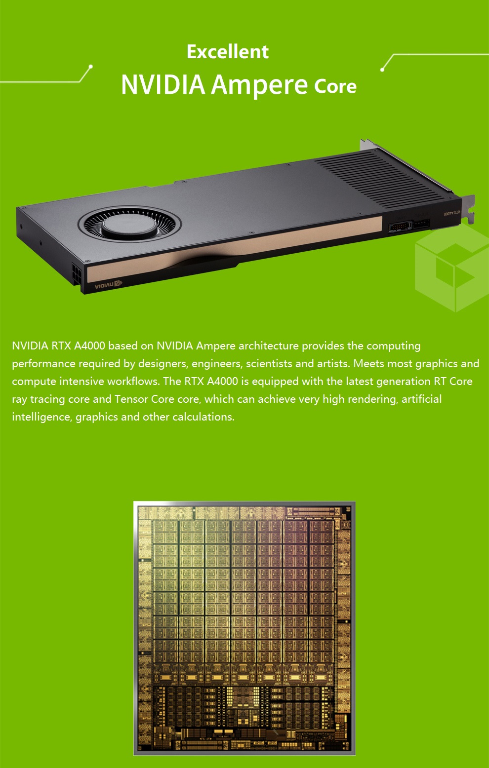 NVIDIA RTX A6000 A5000 A4000 GPU Graphics Card Modeling And Rendering High End