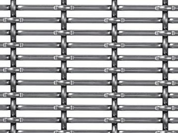 Decorative Stainless Steel Architectural Wire Mesh Crimped For Facade Cladding