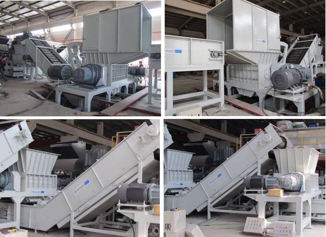 ISO9001 Industrial Double Shaft Shredder Machine