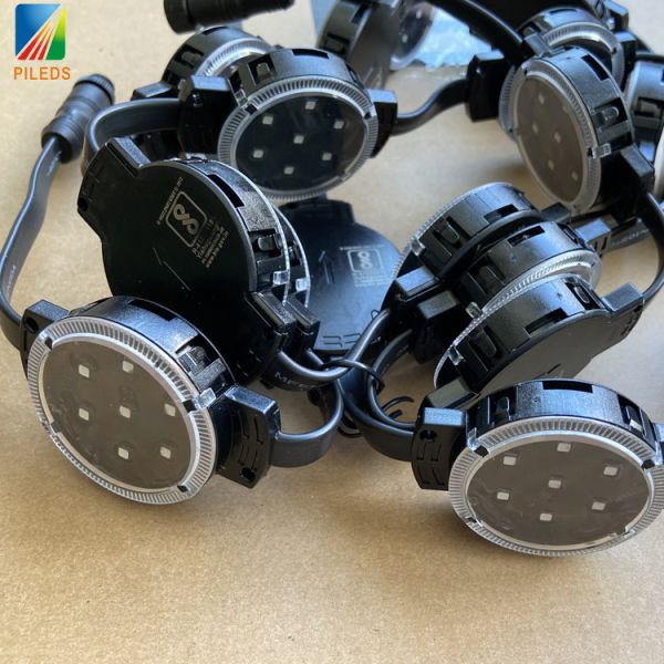 DMX 512 LED Pixel Dots Light Black Shell For Outdoor Construction