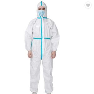 China Medical Disposable Isolation Gown Breathable With Knitted Cuff / Elastic Cuff wholesale