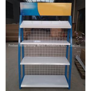 Modernization Style H850mm Car Accessories Display Rack With Blue
