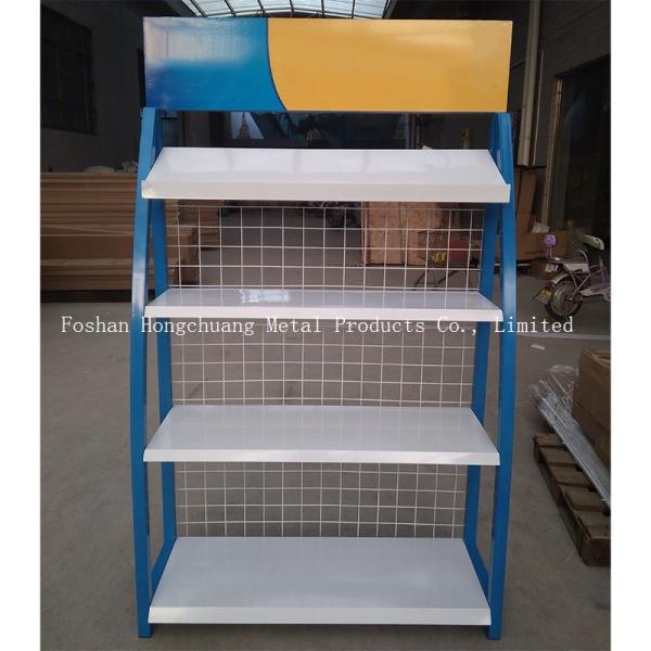 Quality Modernization Style H850mm Car Accessories Display Rack With Blue for sale
