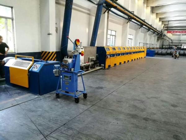 Quality High Efficiency Welding Wire Drawing Machine , 10m / S Speed Wire Manufacturing Machine for sale