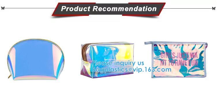 Mesh Bags Makeup Bags Cosmetic Travel Organizer Bags Mesh Zipper Pouch Pencil Case,Assorted Piped Pouches, bagease pac