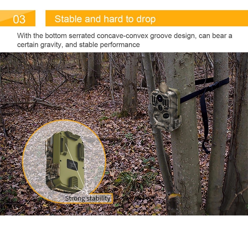 128gb 0.4s Motion Activated Night Vision Camera Wildlife Low Glow Game Cam