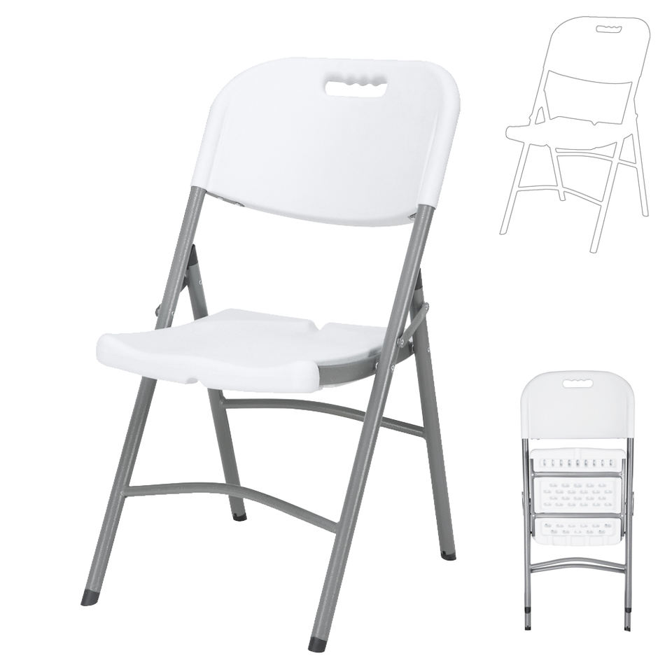 Picnic Outdoor Plastic Folding Chairs Blow Moulded Plastic Chair Foldable