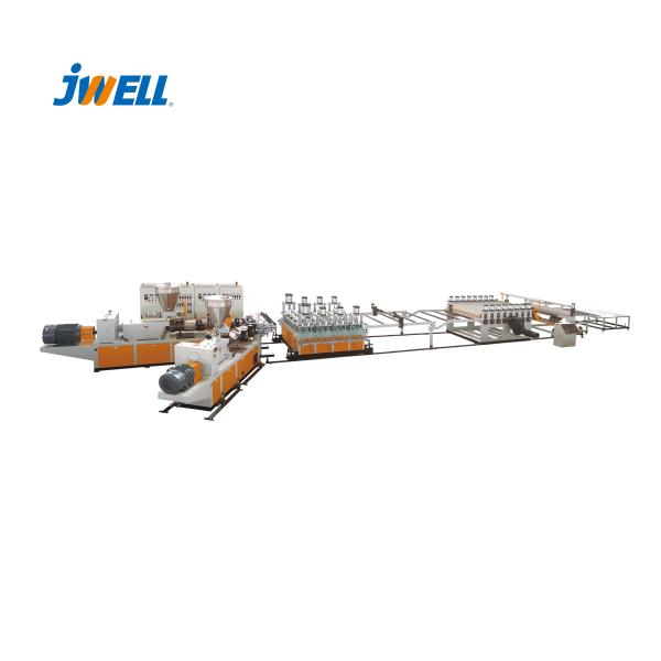 Quality Wood Plastic Anti Slip WPC Extrusion Line Resonable Structure Friendly Operation for sale