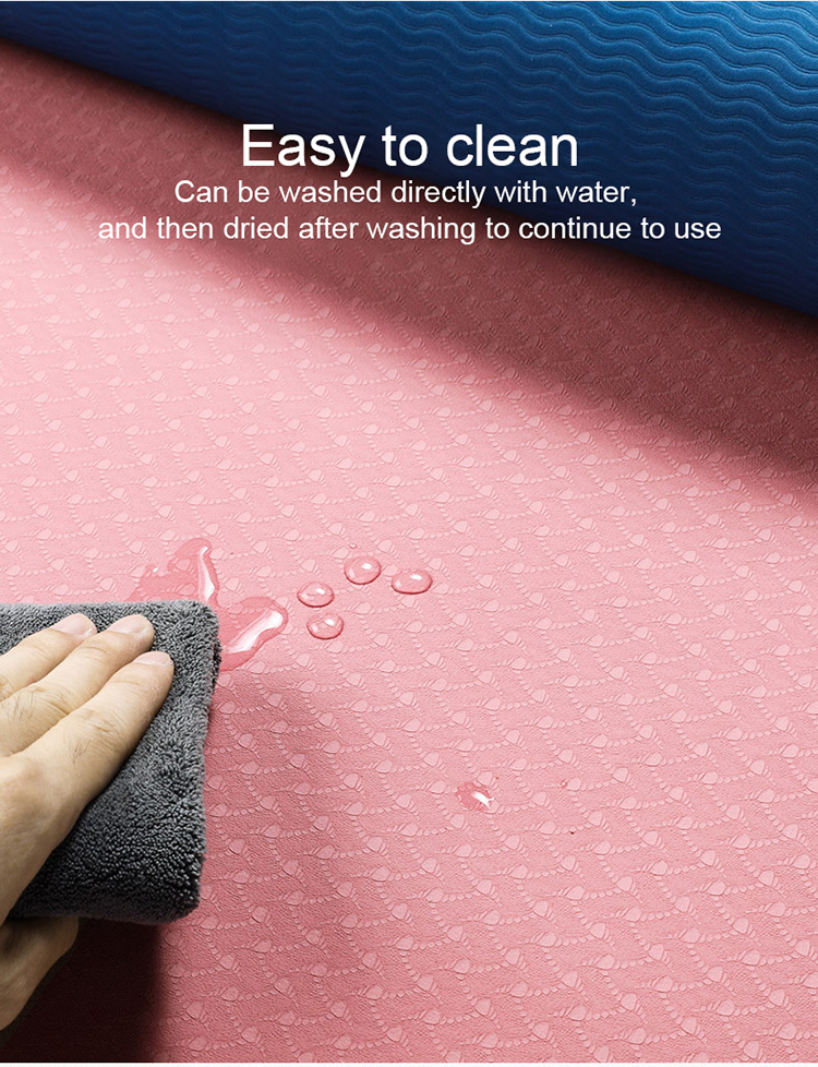 NBR PVC 0.6CM 1CM Yoga Non Slip Large Exercise Mat For Home Workout Gym